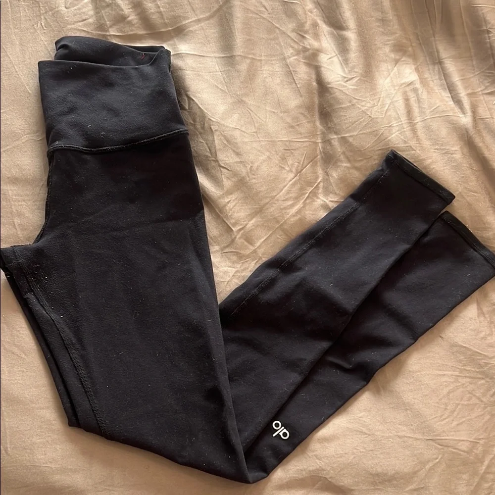 Alo Yoga high waist airbrush Black Leggings - Picture 1 of 3
